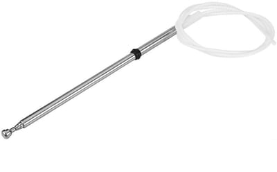 Dailygoods- Radio Antenne 27,5 cm - Antenne Auto - FM Antenne - Roestvrij Staal - Vervangingsmast - Compatibel met Toyota/Lexus
