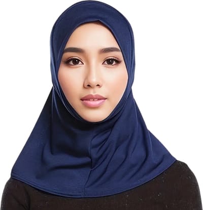 Bovista Hoofddoek - Hijab - Dames - Abaya - Sjaal - Islamitische Kleding - Moslim Kleding - Alhamdulillah - Donkerblauw