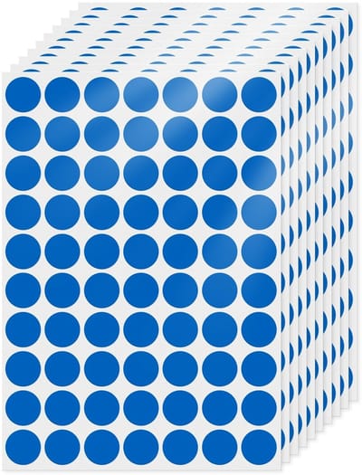 Dailygoods- Etiketten Ronde 19 mm - Zelfklevend - Waterdicht - Verwijderbaar - Kleurcodering - 700 Stuks - Stickers