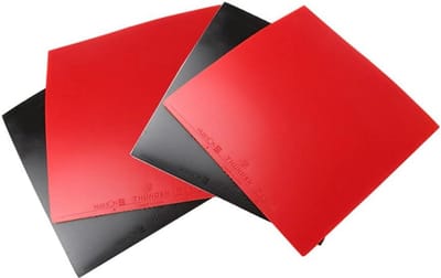 Tafeltennis Rubber Set - Snel Aanvallend Pingpong Onderlegger Rood/Zwart