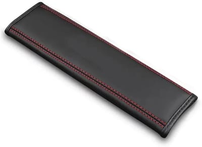 Gordelkussen - Autogordel Beschermer - Comfortabel Rijden - Zacht Pluche Materiaal - 24 cm - Zwart