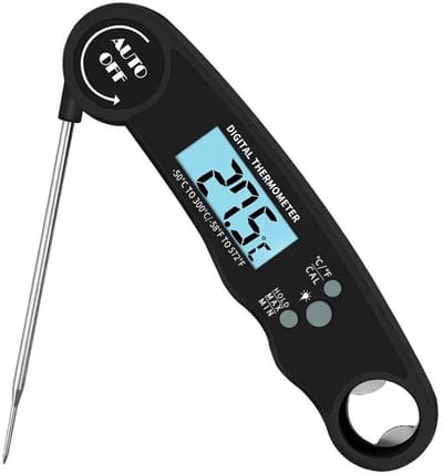WiseGoods Premium Vleesthermometer – Digitale Keukenthermometer – Waterdicht & Uitklapbaar – Nauwkeurig - Koken Thermometer