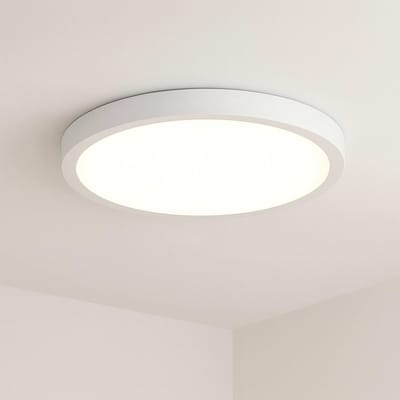NETTLIFE LED Plafondlamp Rond 22 cm - 15W Warm Wit 4000K | IP44 Waterdicht | Flatte Design | Geschikt voor Badkamer Keuken Hal & Woonkamer