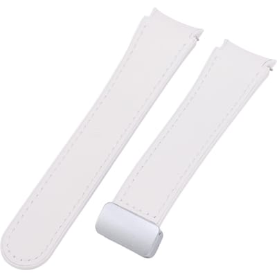 Snelwisselband voor Watch 4 5 6 Adsorbeerbare Vouwsluiting Flexibele Siliconen Horlogepols white