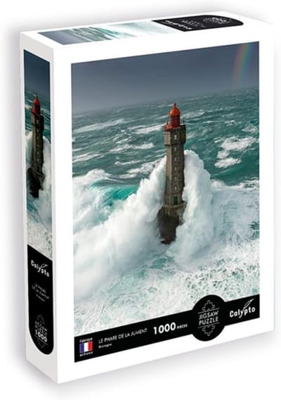 Calypto 3907110 Leuchtturm, 1000 Pieces Puzzle with Soft Touch, Landscape Puzzle with Velvet Surface for Adults and Children from 9 Years, La Jument, Edition