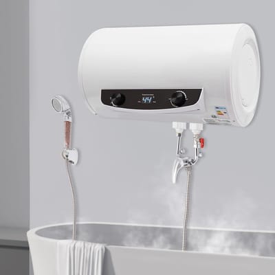 Elektrische Boiler - Warmwaterboiler - Comfortabel Douchen - Inclusief Kraan Douche - 38x67 cm - Wit