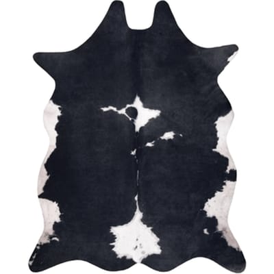 Kleden Rugsx Tapijt Kunstleer Imitatie rundleer , G5070-3 zw 180x220 cm