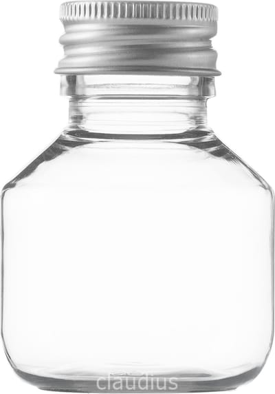 Lege Plastic Fles 50 ml PET transparant - met aluminium dop - set van 10 stuks - Navulbaar - Leeg