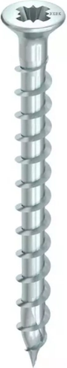 HECO TOPIX-Plus spaanplaatschroef 3x16mm - platkop - verzinkt - voldraad - PZD 1 - 60070 (Per 200 stuks)