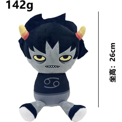 Jouets Peluches Karkat Homestuck Mignons Doux Remplis Décoration Chambre Maison Poupées Pour Enfant Anniversaire Cadeau de Noël 26Cm gray