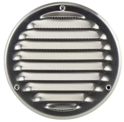 Rond Ventilatierooster 125mm - Aluminium met Insectengaas - Luchtrooster voor Efficiente Ventilatie