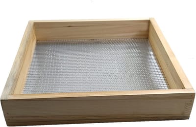 Houten Tuinzeef voor Aarde en Vuil Zeven - Robuuste Compostzeef Vierkant