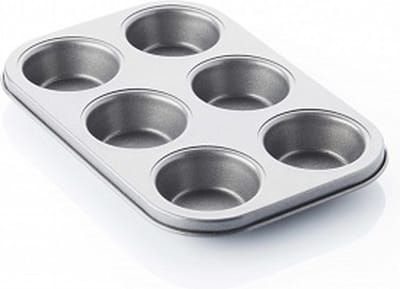 Point-Virgule bakvorm met anti-aanbaklaag voor 6 muffins 27x18.5x3cm