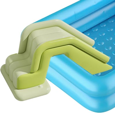 Opblaasbare Glijbaan - Zomerpret - Familiebijeenkomsten - Antislip Ontwerp - Verwijzen naar beschrijving - Groen