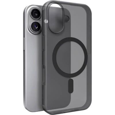 Puro Daylight Magsafe Compatible Silicone Case for iPhone 17 - Translucent Black