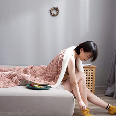 fleece werpdekens Reisformaat - Superzachte donzige warme stevige bedspreien voor bank Microfiber deken -Huidpoeder_200x230cm