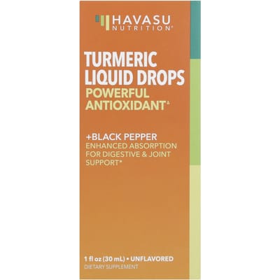 Havasu Nutrition, Gouttes Liquides de Curcuma, Sans Arôme, 1 fl oz (30 ml)