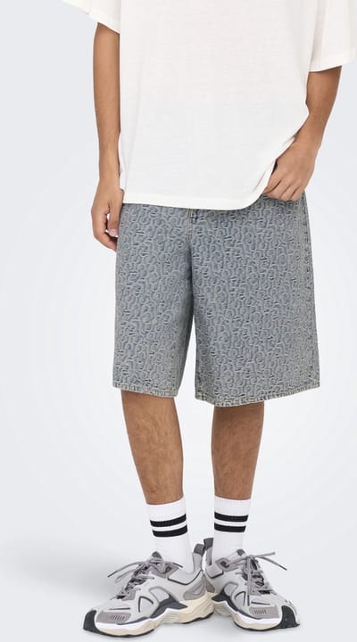 ONLY & SONS Bermuda shorts ONSCARL Mid waist Baggy fit Short met 5 zakken