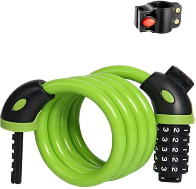 Kettingslot – 120 cm – Geschikt voor fietsen, motorfietsen en elektrische scooters – Groen