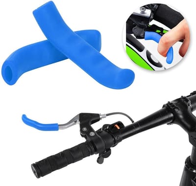 Allecto - Siliconen Fietsremhandgreep - antislip handgreep - vouwbare beschermhoes - voor mountainbike en vouwfiets - comfortabele grip - geschikt ...