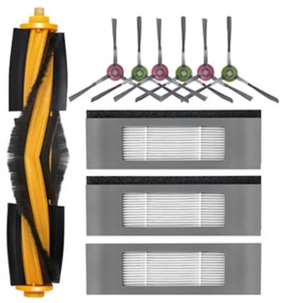 WiseGoods Premium Rolborstels - Borstel Geschikt Voor Ecovacs Deebot Ozmo - HEPA Filters - Robotstofzuiger Onderdelen - Borstels