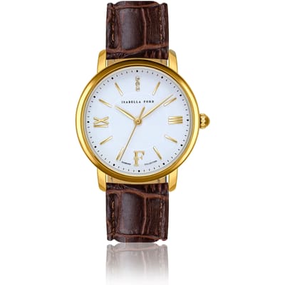 Lederen horloge voor vrouwen Isabella Ford Selene