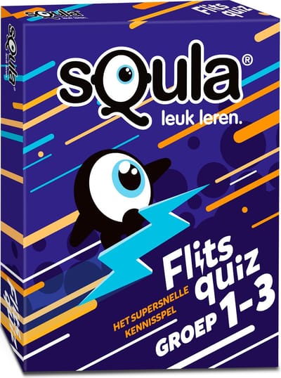 Squla Flits Quiz - groep 1-3 - Het supersnelle kennisspel - 100 vragen - art. 11519