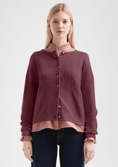 Zachte cardigan met knopen dames QS