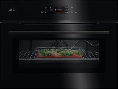 AEG NKK8N621B Compacte Combi Oven met Magnetron 45 cm – TFT Touchscreen – Kerntemperatuursensor – WiFi – Zwart