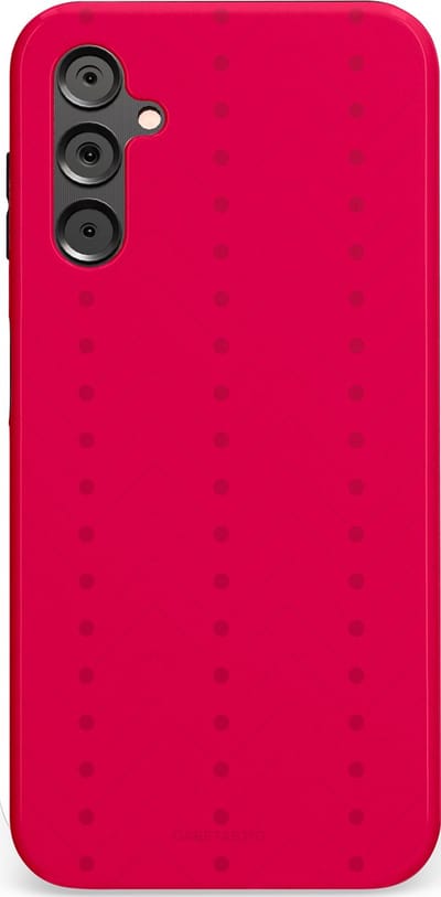Casetastic Hoesje Geschikt voor Samsung A14 (5G/4G) - Stijlvolle Beschermende Duo-layer Case - Ritmisch rood
