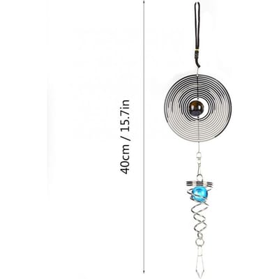 Carillons Éoliens Vents Rotatifs Décoration Suspendue de Fenêtre Cloche à Vent Ornement de Maison Décor de Cour Décoration de Vent Nordique Mignonne Cadeau d'Anniversaire gray