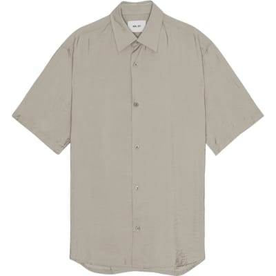 NN.07 Freddy Ss No Pkt 5971 Fog Size: S | Formal Shirts Outlet | Heren | Grijs