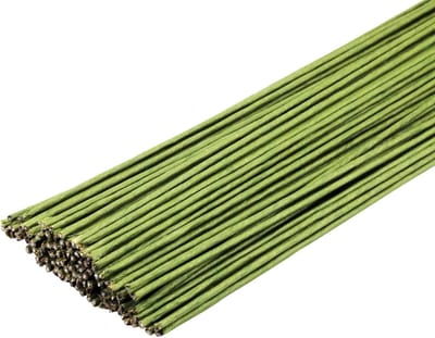 Bloemendraad Groen - Bloemstengels Ambacht - Bloemschikken Maken - Papier Omwikkelde Draad - 40 cm 50 Stuks - Groen