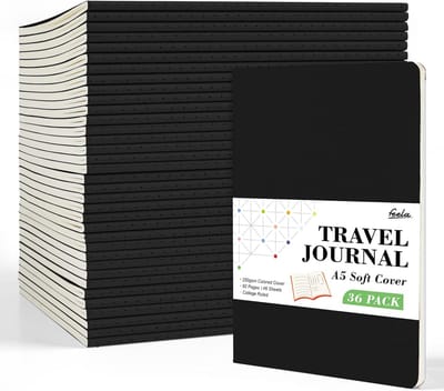 36 Stuks Notitieboekjes Set Softcover Gevoerd en Blanco, Ideaal voor School Werk en Reizen