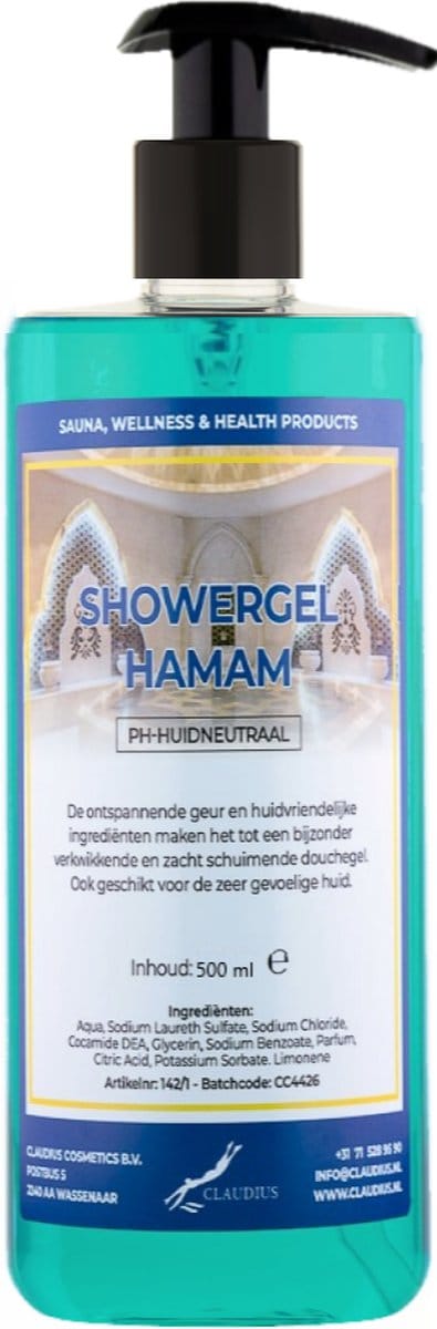 Douchegel Hamam 500 ml - met gratis pomp - Showergel