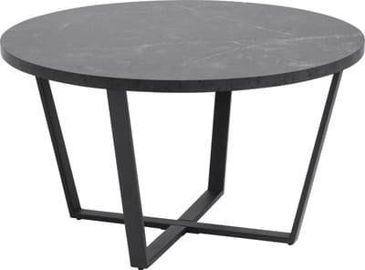 Eettafel Liam MDF Zwart Ø110cm - Giga Living
