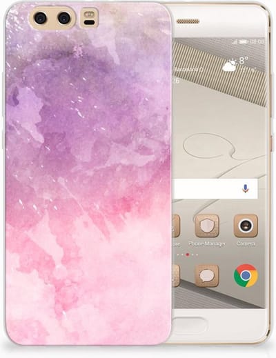 Hoesje maken Huawei P10 Plus Pink Purple Paint