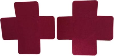 Tepelcover kruis rood | Versiering - Sexy - Sticker