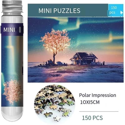 150 Mini Reageerbuis Puzzel Decompressie Cartoon Puzzelstukjes Cadeau Legpuzzel Op Maat Reis Papieren Puzzels voor Kinderen Volwassene