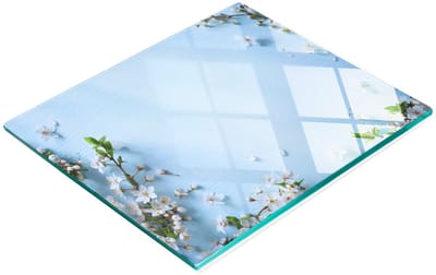 Multifunctionele decoratieve snijplank voor de keuken met kersenbloesemmotief, 60x52 cm