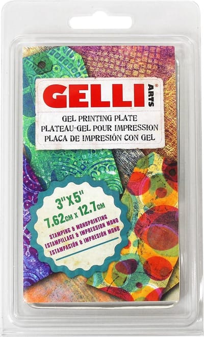 Gelli Arts Gelli Plate Student- drukplaat voor monoprints - rechthoek 3x5 inch