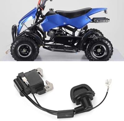 Dailygoods- Bobinepakket Geschikt voor Pocket Bike - Motorfietsbobine - Ontstekingsmodulespoel - 49CC/47CC - ATV - Hoogwaardige Service - Motorbobine