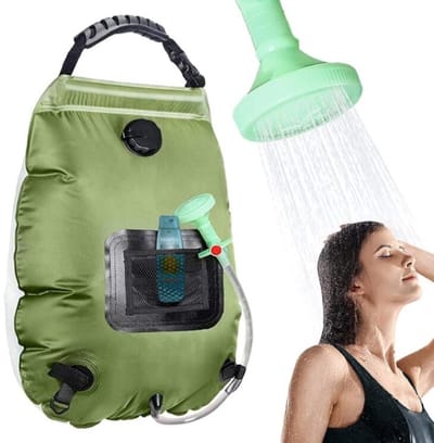 RezReady Draagbare Campingdouche – 20L Zonne-energie Douchezak voor Buiten