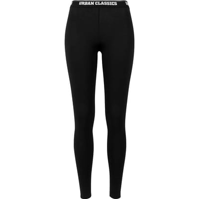 Urban Classics - Logo Sportlegging - 4XL - Zwart