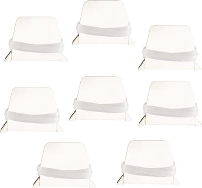 PALMAT Rolluikhaspel met Band en Witte Behuizing ,14 mm brede, 5 meter lange band (8 stuks, witte band)