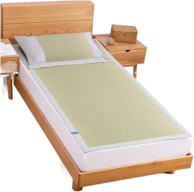 Zomer Slaapmat - Koelende Mat - Warm Weer Comfort - Dubbelzijdig Ontwerp - Tot 1.8 x 2 m - Natuurlijk