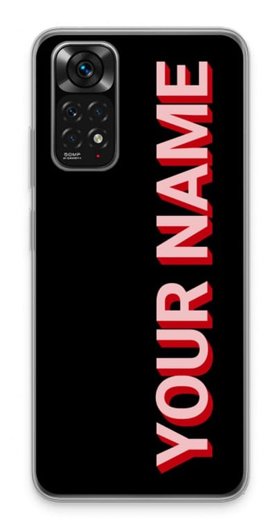 Gepersonaliseerd - Case Company® - Hoesje geschikt voor Xiaomi Redmi Note 11S hoesje - Namecase - Soft Cover Telefoonhoesje - Bescherming aan alle Kanten en Schermrand