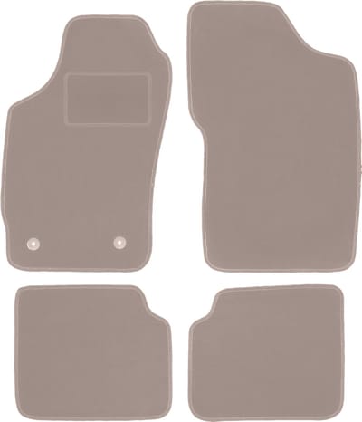 Beige veloursmatten voor: Peugeot 205 hatchback (1983-1998)