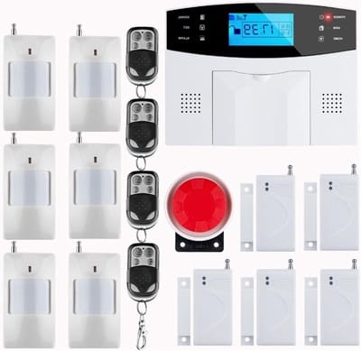 GSM Alarmsysteem - Beveiligingssysteem Huis - Inbraak Voorkomen - LCD Toetsenbord - 50 Gram - Wit