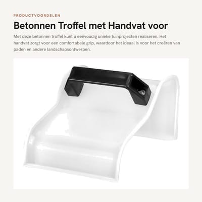 Dailygoods - Betonnen Troffel met Handvat voor Tuinprojecten en Landschapsontwerpen
